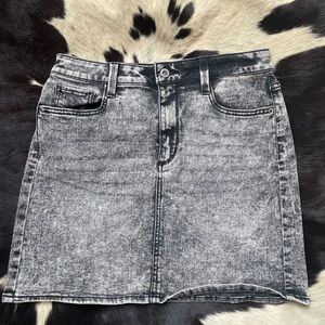 Acid wash Jean skirt